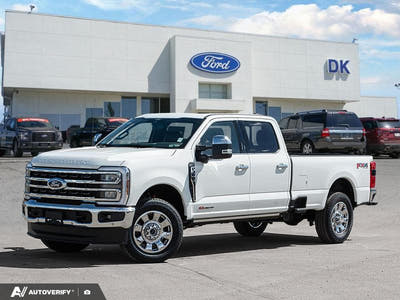 NEW 2026 Ford F-350 Super Duty King Ranch - Star White Tri-coat Metallic Exterior - $127,725 - Stock #D60487 - VIN 1FT8W3BM9TEE29308