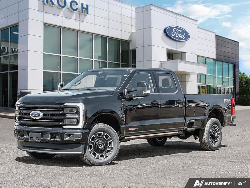 NEW 2026 Ford F-350 Super Duty Platinum Long Box - Agate Black Exterior / BLACK ONYX/BLUE LEATHER Interior - $129,948 - Stock #E60376 - VIN 1FT8W3BM2TED95941 - Photo 1
