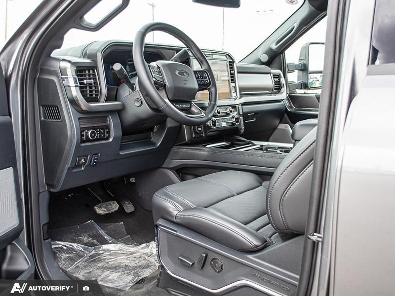 NEW 2026 Ford F-350 Super Duty Platinum - Carbonized Grey Metallic Exterior / BLACK ONYX/BLUE LEATHER Interior - $124,761 - Stock #D60444 - VIN 1FT8W3BMXTEE27115 - Photo 12