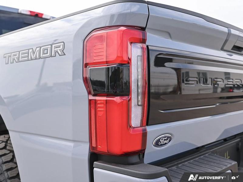 NEW 2026 Ford F-350 Super Duty Platinum - Glacier Gray Exterior / BLACK ONYX/BLUE LEATHER Interior - $137,253 - Stock #E60442 - VIN 1FT8W3BM1TED99091 - Photo 12