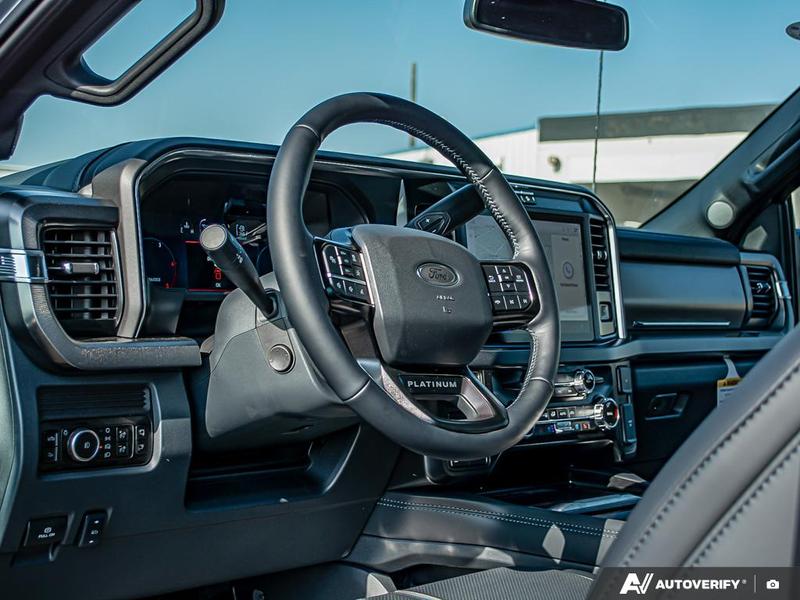 NEW 2026 Ford F-350 Super Duty Platinum Tremor - Glacier Gray Exterior / BLACK ONYX/BLUE LEATHER Interior - $134,693 - Stock #E60035 - VIN 1FT8W3BM4TEC29646 - Photo 13