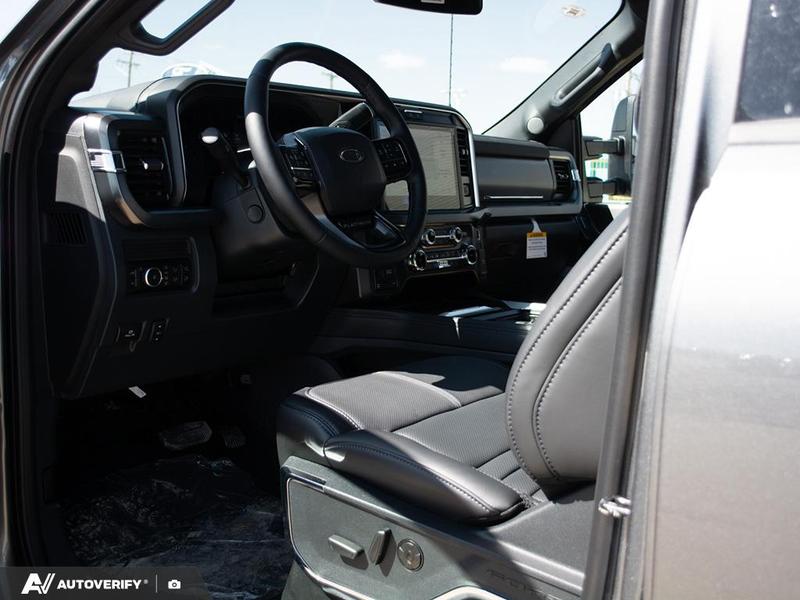 NEW 2026 Ford F-350 Super Duty Platinum - Carbonized Grey Metallic Exterior / BLACK ONYX/BLUE LEATHER Interior - $120,761 - Stock #D60428 - VIN 1FT8W3BT1TEE29312 - Photo 13