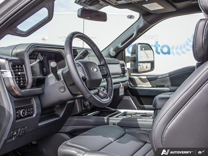 NEW 2026 Ford F-350 Super Duty Platinum - Avalanche Exterior / BLACK ONYX/BLUE LEATHER Interior - $136,453 - Stock #E60547 - VIN 1FT8W3BMXTEE28748 - Photo 13