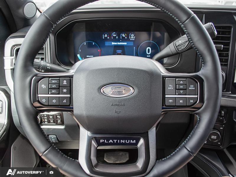 NEW 2026 Ford F-350 Super Duty Platinum - Agate Black Exterior / BLACK ONYX/BLUE LEATHER Interior - $120,761 - Stock #D60436 - VIN 1FT8W3BT6TEE26681 - Photo 13
