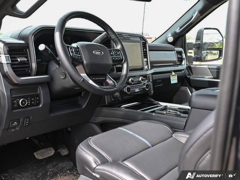 NEW 2026 Ford F-350 Super Duty Platinum Tremor - Agate Black Exterior / BLACK ONYX/BLUE LEATHER Interior - $136,453 - Stock #E60443 - VIN 1FT8W3BM7TED99614 - Photo 13