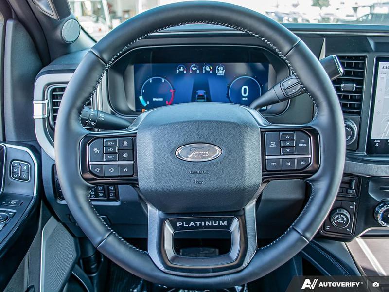 NEW 2026 Ford F-350 Super Duty Platinum Tremor - Glacier Gray Exterior / BLACK ONYX/BLUE LEATHER Interior - $134,693 - Stock #E60035 - VIN 1FT8W3BM4TEC29646 - Photo 14