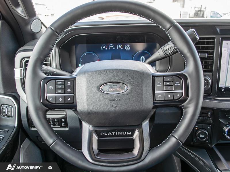 NEW 2026 Ford F-350 Super Duty Platinum - Carbonized Grey Metallic Exterior / BLACK ONYX/BLUE LEATHER Interior - $121,361 - Stock #D60348 - VIN 1FT8W3BT2TEE05424 - Photo 14