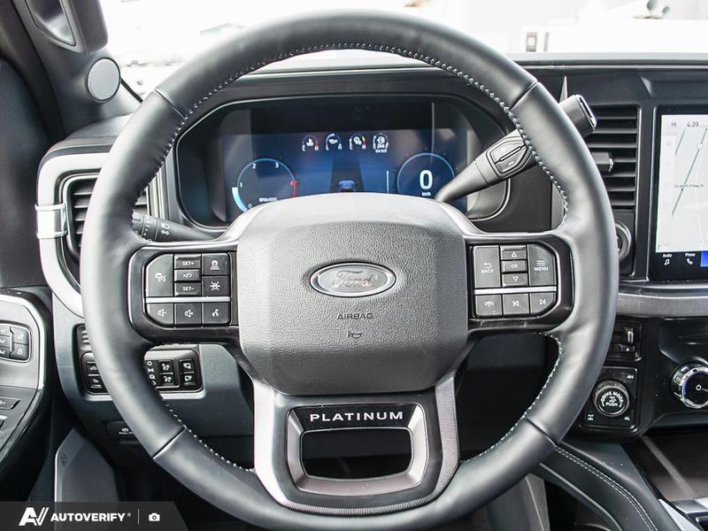NEW 2026 Ford F-350 Super Duty Platinum - Agate Black Exterior / BLACK ONYX/BLUE LEATHER Interior - $125,916 - Stock #D60355 - VIN 1FT8W3BT0TEE03431 - Photo 14