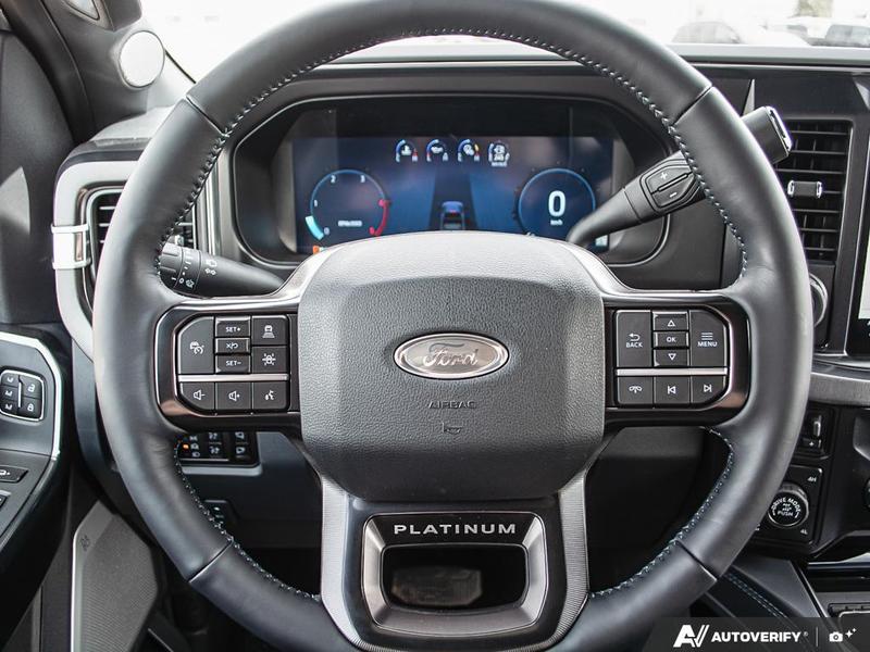 NEW 2026 Ford F-350 Super Duty Platinum - Avalanche Exterior / BLACK ONYX/BLUE LEATHER Interior - $136,453 - Stock #E60547 - VIN 1FT8W3BMXTEE28748 - Photo 14