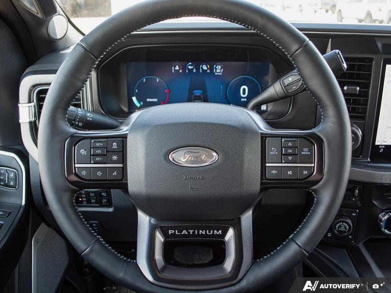 NEW 2026 Ford F-350 Super Duty Platinum Tremor - Agate Black Exterior / BLACK ONYX/BLUE LEATHER Interior - $136,353 - Stock #E60283 - VIN 1FT8W3BM8TED60496 - Photo 14
