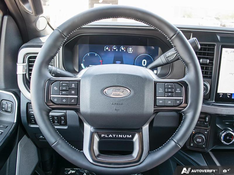 NEW 2026 Ford F-350 Super Duty Platinum Long Box - Agate Black Exterior / BLACK ONYX/BLUE LEATHER Interior - $129,948 - Stock #E60376 - VIN 1FT8W3BM2TED95941 - Photo 14