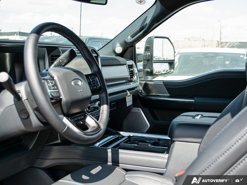 NEW 2026 Ford F-350 Super Duty Platinum Tremor - Agate Black Exterior / BLACK ONYX/BLUE LEATHER Interior - $125,720 - Stock #E60283 - VIN 1FT8W3BM8TED60496 - Photo 13