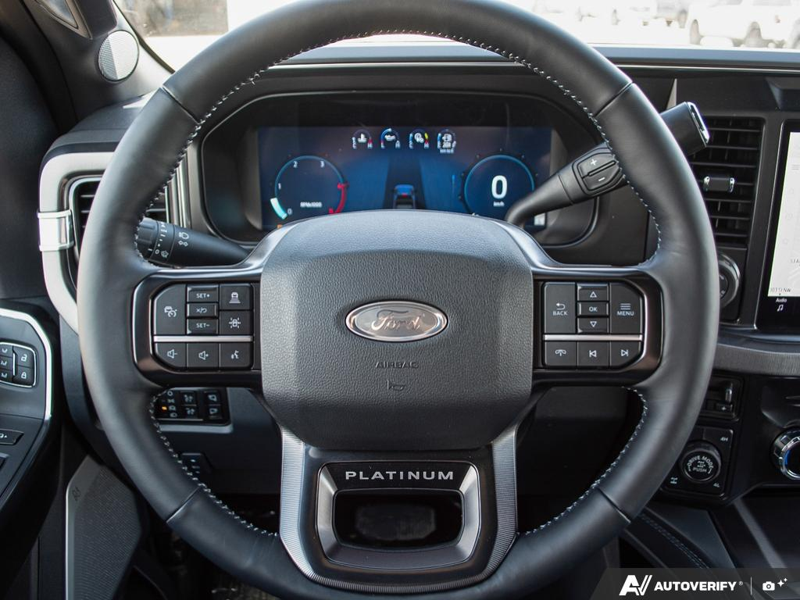 NEW 2026 Ford F-350 Super Duty Platinum Tremor - Agate Black Exterior / BLACK ONYX/BLUE LEATHER Interior - $125,720 - Stock #E60283 - VIN 1FT8W3BM8TED60496 - Photo 14