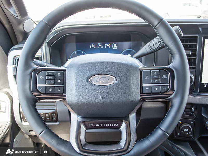 NEW 2026 Ford F-350 Super Duty Platinum - Argon Blue Metallic Exterior / BLACK ONYX/BLUE LEATHER Interior - $115,636 - Stock #D60599 - VIN 1FT8W3BT6TEE88940 - Photo 14