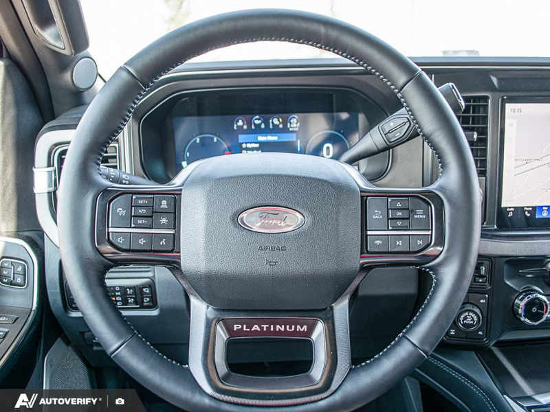 NEW 2026 Ford F-350 Super Duty Platinum - Avalanche Exterior / BLACK ONYX/PLATINUM BLUE, UNIQUE PLATINUM LEATHER 40/CONSOLE/40 Interior - $140,096 - Stock #D60791 - VIN 1FT8W3BMXTED92978 - Photo 14