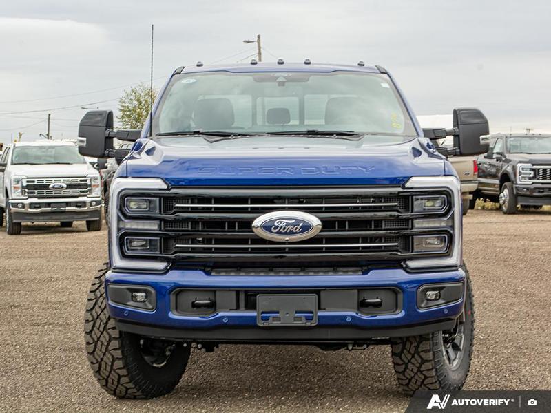 NEW 2026 Ford F-350 Super Duty Platinum Tremor - Argon Blue Metallic Exterior / BLACK ONYX/BLUE LEATHER Interior - $133,893 - Stock #E60017 - VIN 1FT8W3BM1TEC04574 - Photo 2