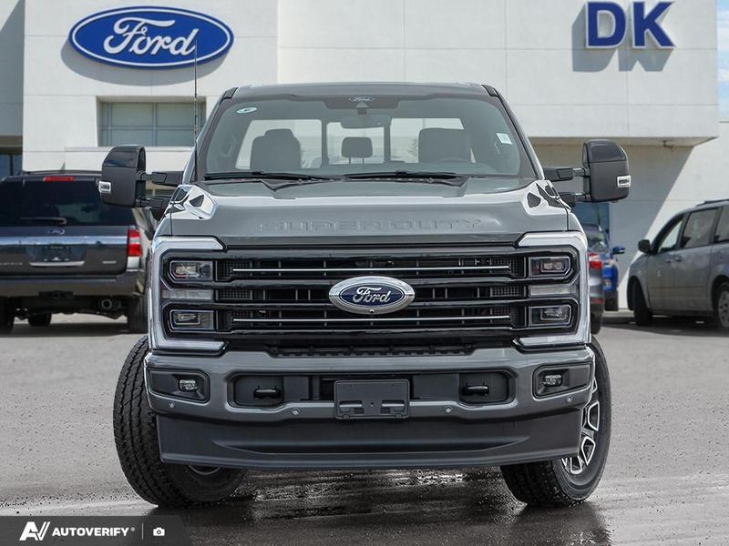 NEW 2026 Ford F-350 Super Duty Platinum - Carbonized Grey Metallic Exterior / BLACK ONYX/BLUE LEATHER Interior - $124,761 - Stock #D60347 - VIN 1FT8W3BM3TEE05392 - Photo 2