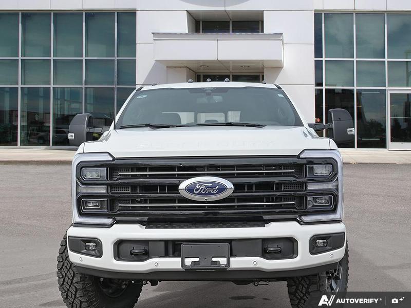 NEW 2026 Ford F-350 Super Duty Platinum Tremor - Star White Tri-coat Metallic Exterior / BLACK ONYX/BLUE LEATHER Interior - $137,253 - Stock #E60436 - VIN 1FT8W3BM9TEE06076 - Photo 2