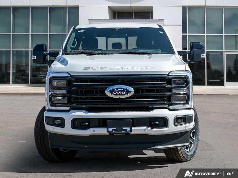 NEW 2026 Ford F-350 Super Duty Platinum - Star White Tri-coat Metallic Exterior / BLACK ONYX/BLUE LEATHER Interior - $132,098 - Stock #E60567 - VIN 1FT8W3BM4TEE27904 - Photo 2