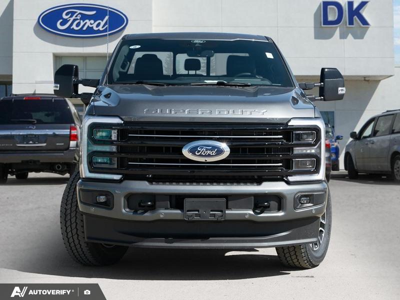 NEW 2026 Ford F-350 Super Duty Platinum - Carbonized Grey Metallic Exterior / BLACK ONYX/BLUE LEATHER Interior - $120,761 - Stock #D60428 - VIN 1FT8W3BT1TEE29312 - Photo 2