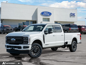 NEW 2026 Ford F-350 Super Duty Platinum - Star White Tri-coat Metallic Exterior - $116,140 - Stock #D60408 - VIN 1FT8W3BT9TEE27596