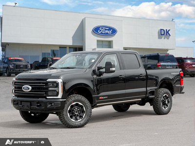 NEW 2026 Ford F-350 Super Duty Platinum - Agate Black Metallic Exterior - $121,938 - Stock #D60753 - VIN 1FT8W3BMXTEE03297
