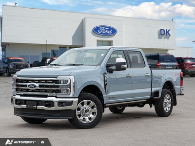 NEW 2026 Ford F-350 Super Duty King Ranch - Glacier Grey Metallic Tri-coat Exterior - $119,780 - Stock #D60837 - VIN 1FT8W3BT5TEE92834