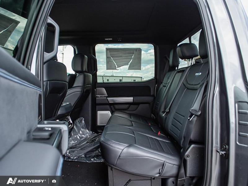 NEW 2026 Ford F-350 Super Duty Platinum - Carbonized Grey Metallic Exterior / BLACK ONYX/BLUE LEATHER Interior - $124,761 - Stock #D60444 - VIN 1FT8W3BMXTEE27115 - Photo 24