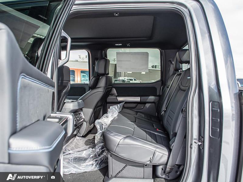 NEW 2026 Ford F-350 Super Duty Platinum - Carbonized Grey Metallic Exterior / BLACK ONYX/BLUE LEATHER Interior - $121,361 - Stock #D60348 - VIN 1FT8W3BT2TEE05424 - Photo 25