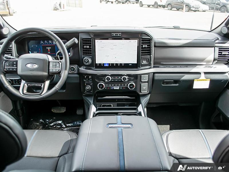 NEW 2026 Ford F-350 Super Duty Platinum - Avalanche Exterior / BLACK ONYX/BLUE LEATHER Interior - $136,453 - Stock #E60547 - VIN 1FT8W3BMXTEE28748 - Photo 25