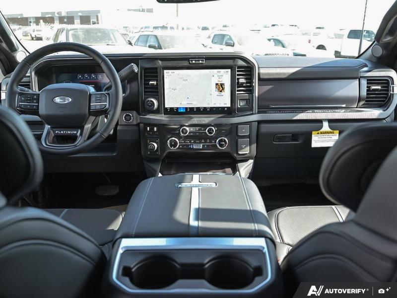 NEW 2026 Ford F-350 Super Duty Platinum Tremor - Star White Tri-coat Metallic Exterior / BLACK ONYX/BLUE LEATHER Interior - $137,153 - Stock #E60247 - VIN 1FT8W3BM5TED66353 - Photo 25