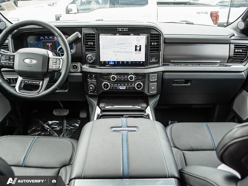 NEW 2026 Ford F-350 Super Duty Platinum - Carbonized Grey Metallic Exterior / BLACK ONYX/BLUE LEATHER Interior - $124,761 - Stock #D60444 - VIN 1FT8W3BMXTEE27115 - Photo 25