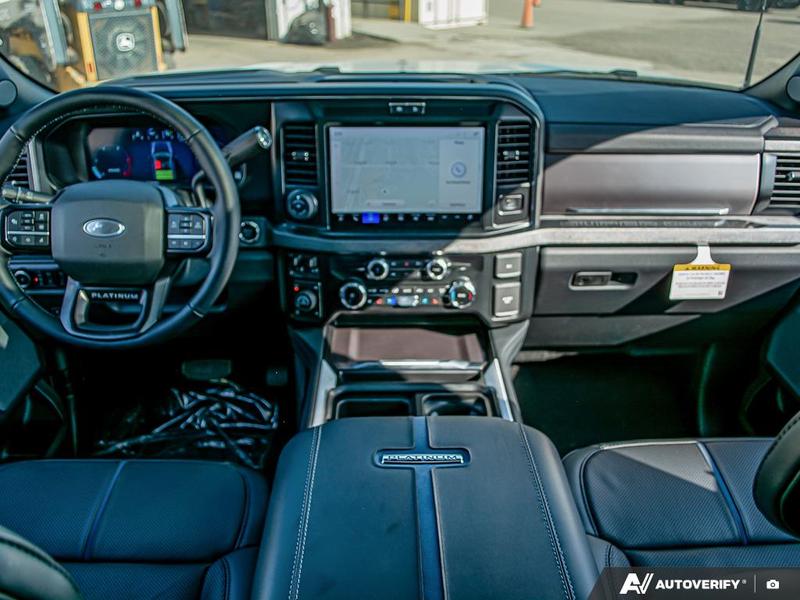 NEW 2026 Ford F-350 Super Duty Platinum Tremor - Glacier Gray Exterior / BLACK ONYX/BLUE LEATHER Interior - $134,693 - Stock #E60035 - VIN 1FT8W3BM4TEC29646 - Photo 26