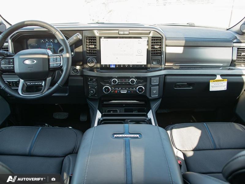 NEW 2026 Ford F-350 Super Duty Platinum - Star White Tri-coat Metallic Exterior / BLACK ONYX/BLUE LEATHER Interior - $121,561 - Stock #D60313 - VIN 1FT8W3BT6TED95352 - Photo 26