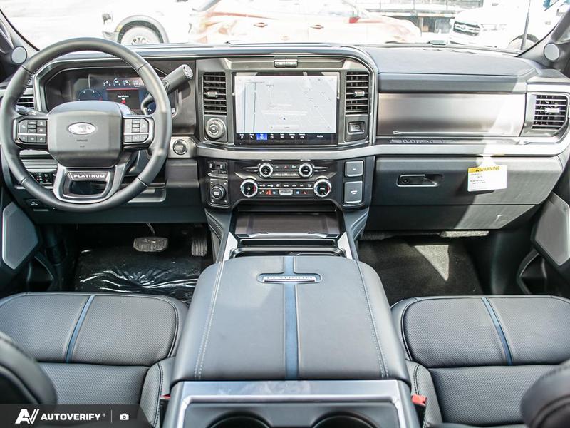 NEW 2026 Ford F-350 Super Duty Platinum - Carbonized Grey Metallic Exterior / BLACK ONYX/BLUE LEATHER Interior - $121,361 - Stock #D60348 - VIN 1FT8W3BT2TEE05424 - Photo 26