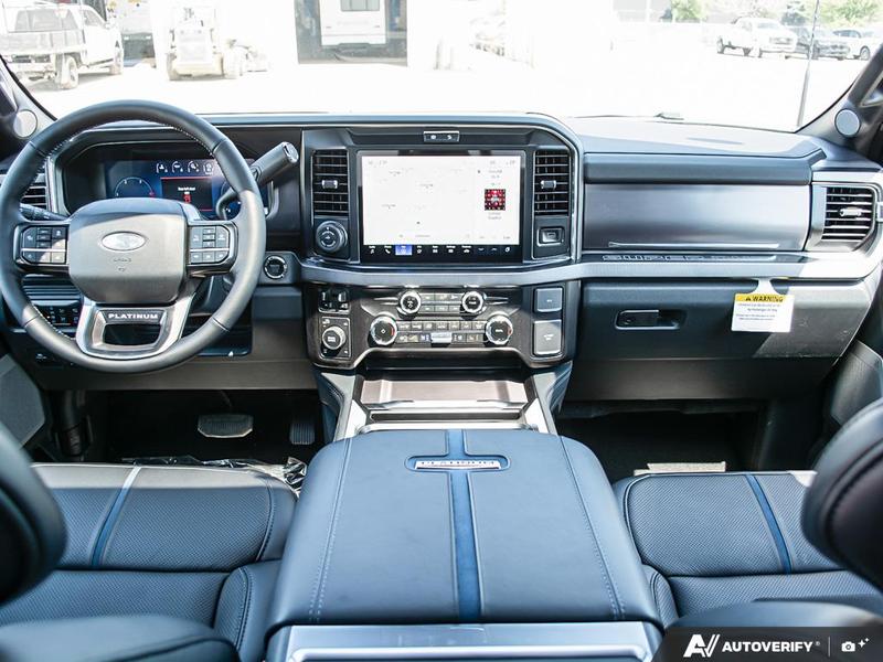 NEW 2026 Ford F-350 Super Duty Platinum Long Box - Agate Black Exterior / BLACK ONYX/BLUE LEATHER Interior - $129,948 - Stock #E60376 - VIN 1FT8W3BM2TED95941 - Photo 26