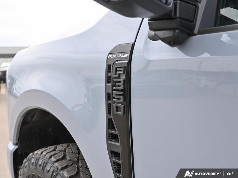 NEW 2026 Ford F-350 Super Duty Platinum - Glacier Gray Exterior / BLACK ONYX/BLUE LEATHER Interior - $137,253 - Stock #E60442 - VIN 1FT8W3BM1TED99091 - Photo 27