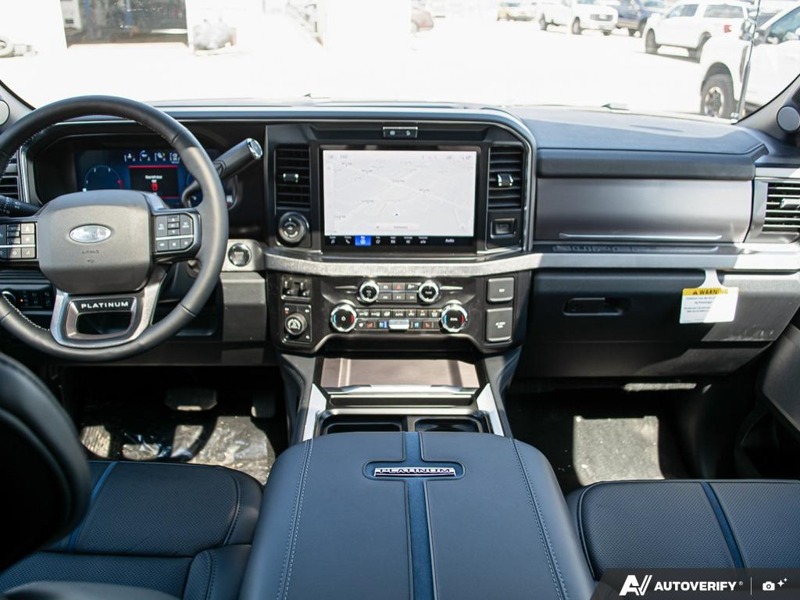 NEW 2026 Ford F-350 Super Duty Platinum Tremor - Agate Black Exterior / BLACK ONYX/BLUE LEATHER Interior - $125,720 - Stock #E60283 - VIN 1FT8W3BM8TED60496 - Photo 26