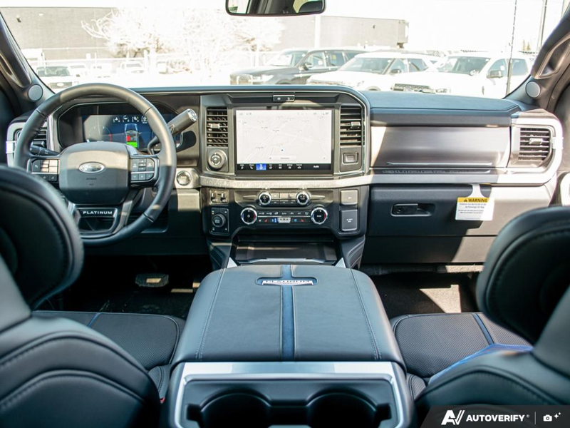 NEW 2026 Ford F-350 Super Duty Platinum - Agate Black Exterior / BLACK ONYX/BLUE LEATHER Interior - $126,948 - Stock #E60572 - VIN 1FT8W3BM9TEE28806 - Photo 26
