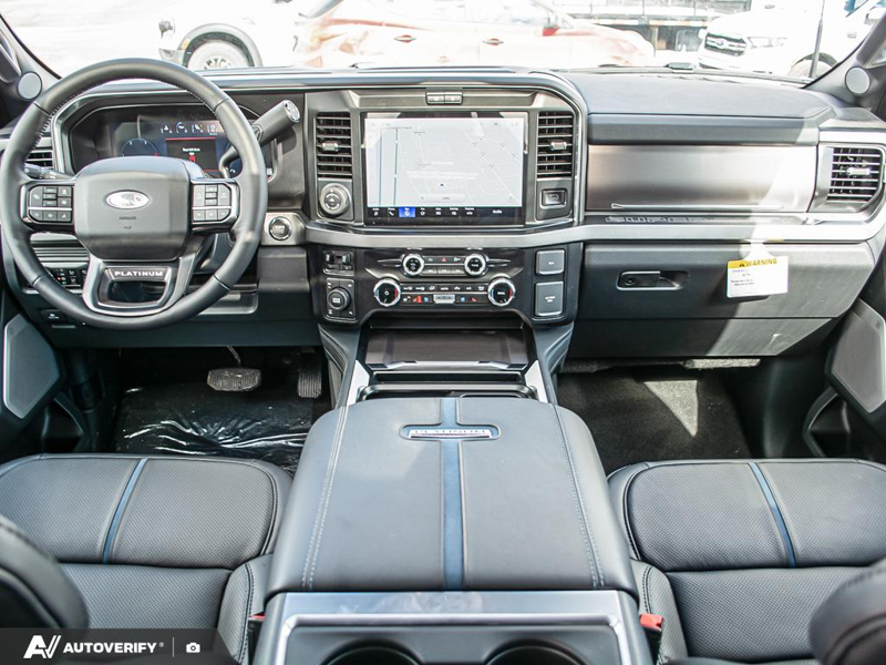 NEW 2026 Ford F-350 Super Duty Platinum - Carbonized Grey Metallic Exterior / BLACK ONYX/BLUE LEATHER Interior - $115,436 - Stock #D60348 - VIN 1FT8W3BT2TEE05424 - Photo 26