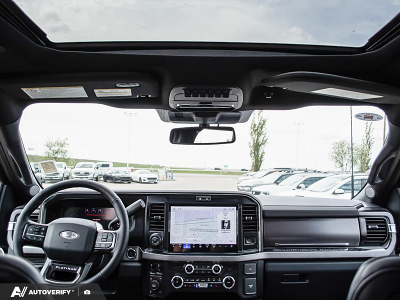 NEW 2026 Ford F-350 Super Duty Platinum - Carbonized Grey Metallic Exterior / BLACK ONYX/BLUE LEATHER Interior - $118,435 - Stock #D60444 - VIN 1FT8W3BMXTEE27115 - Photo 26