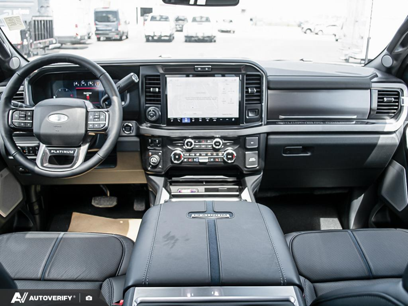 NEW 2026 Ford F-350 Super Duty Platinum - Agate Black Metallic Exterior / BLACK ONYX/PLATINUM BLUE, UNIQUE PLATINUM LEATHER 40/CONSOLE/40 Interior - $120,930 - Stock #D60703 - VIN 1FT8W3BM4TED65193 - Photo 26