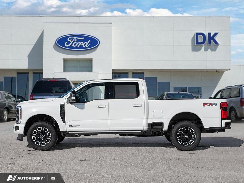 NEW 2026 Ford F-350 Super Duty Platinum - Star White Tri-coat Metallic Exterior / BLACK ONYX/BLUE LEATHER Interior - $121,561 - Stock #D60313 - VIN 1FT8W3BT6TED95352 - Photo 3