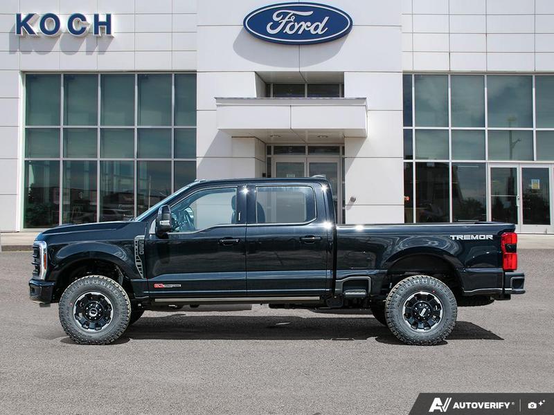 NEW 2026 Ford F-350 Super Duty Platinum Tremor - Agate Black Exterior / BLACK ONYX/BLUE LEATHER Interior - $136,353 - Stock #E60283 - VIN 1FT8W3BM8TED60496 - Photo 3