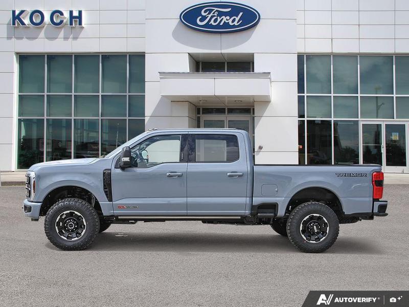 NEW 2026 Ford F-350 Super Duty Platinum - Glacier Gray Exterior / BLACK ONYX/BLUE LEATHER Interior - $137,253 - Stock #E60442 - VIN 1FT8W3BM1TED99091 - Photo 3