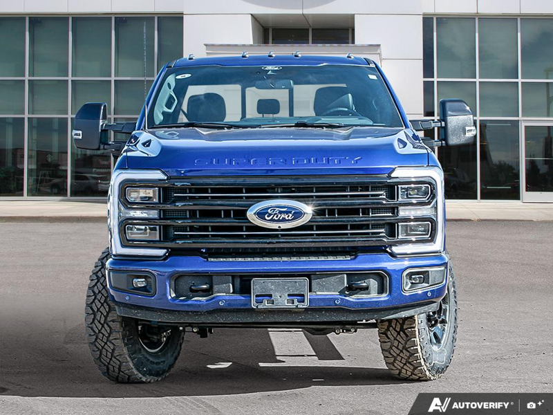 NEW 2026 Ford F-350 Super Duty Platinum Tremor - Argon Blue Metallic Exterior / BLACK ONYX/BLUE LEATHER Interior - $128,953 - Stock #E60534 - VIN 1FT8W3BMXTEE28331 - Photo 2