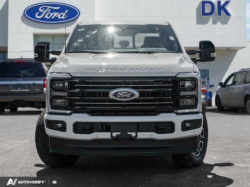 NEW 2026 Ford F-350 Super Duty Platinum - Star White Tri-Coat Exterior / BLACK ONYX/BLUE LEATHER Interior - $122,336 - Stock #D60597 - VIN 1FT8W3BT7TEE90714 - Photo 2