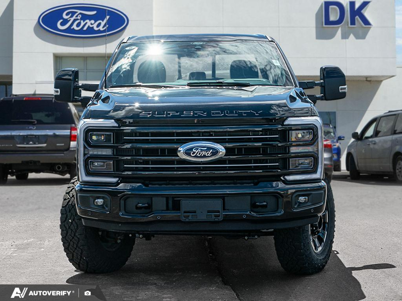 NEW 2026 Ford F-350 Super Duty Platinum - Agate Black Metallic Exterior / BLACK ONYX/PLATINUM BLUE, UNIQUE PLATINUM LEATHER 40/CONSOLE/40 Interior - $120,930 - Stock #D60703 - VIN 1FT8W3BM4TED65193 - Photo 2