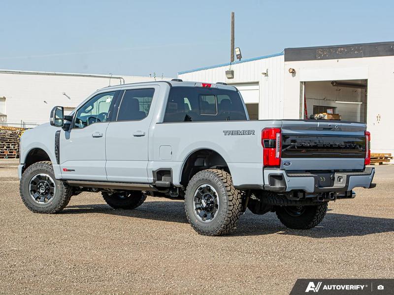 NEW 2026 Ford F-350 Super Duty Platinum Tremor - Glacier Gray Exterior / BLACK ONYX/BLUE LEATHER Interior - $134,693 - Stock #E60035 - VIN 1FT8W3BM4TEC29646 - Photo 4