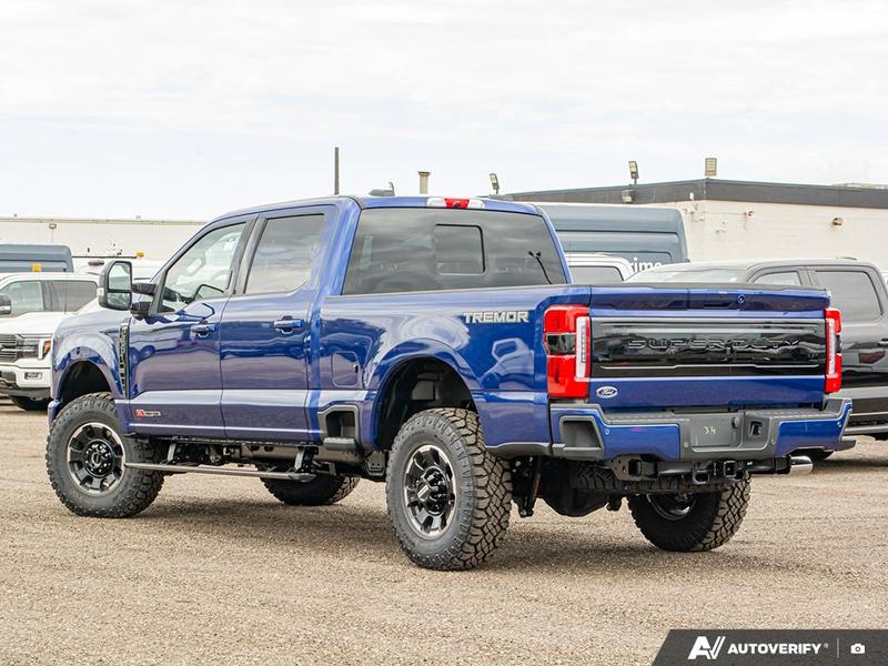 NEW 2026 Ford F-350 Super Duty Platinum Tremor - Argon Blue Metallic Exterior / BLACK ONYX/BLUE LEATHER Interior - $133,893 - Stock #E60017 - VIN 1FT8W3BM1TEC04574 - Photo 4